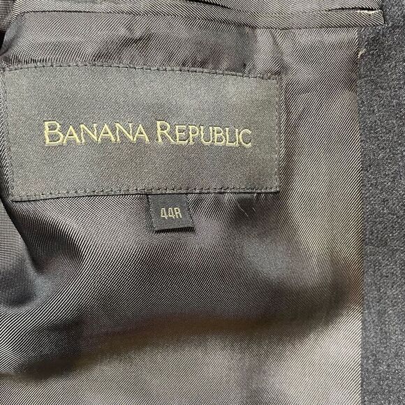Banana Republic Mens Blazer Sport Coat Two Button Casual Jacket 44R Wool Blend I - Picture 4 of 11